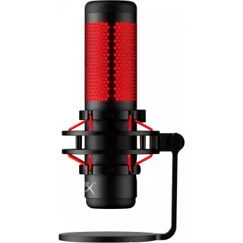 HyperX QuadCast - microfono USB (nero-rosso) - illuminazione rossa