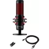 HyperX QuadCast - microfono USB (nero-rosso) - illuminazione rossa