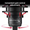 HyperX QuadCast - microfono USB (nero-rosso) - illuminazione rossa