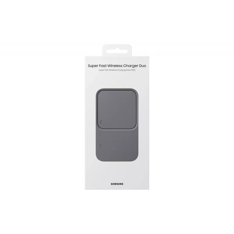 Caricabatterie USB wireless da interno Samsung EP-P5400 — 15 W, grigio, per smartphone, cuffie, smartwatch