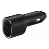 Caricabatterie da auto Samsung EP-L4020 40W (ingresso 12V) USB-C 25W+15W nero per smartphone