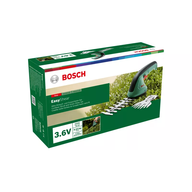 Bosch Easy Shear forbici per erba a batteria 8 cm 3,6 V litio-ione (Li-Ion) nero, verde