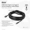 Club 3D CAC-1538 cavo attivo USB-C a USB-A, USB 3.2 Gen1 5 Gbps, maschio/femmina, 10 m, nero