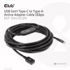 Club 3D CAC-1538 cavo attivo USB-C a USB-A, USB 3.2 Gen1 5 Gbps, maschio/femmina, 10 m, nero