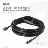 Club 3D CAC-1538 cavo attivo USB-C a USB-A, USB 3.2 Gen1 5 Gbps, maschio/femmina, 10 m, nero