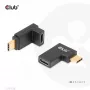 Set di adattatori USB Type-C Gen2 ad angolo, 2 pezzi CLUB3D CAC-1528 — USB-C a USB-C, supporta 4K@120Hz