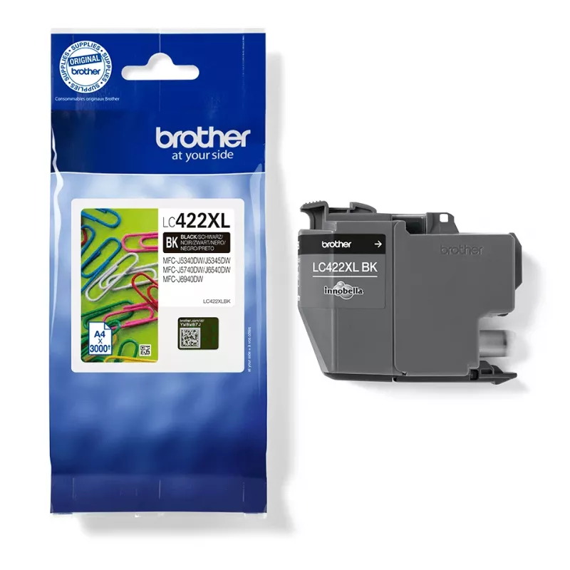 Cartuccia d'inchiostro Brother LC422XLBK 1 pz. originale alta capacità (XL) nero