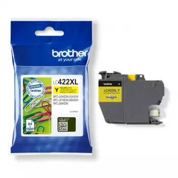 Cartuccia d'inchiostro Brother LC-422XLY 1 pz. originale giallo
