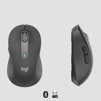 Mouse senza fili LOGITECH Signature M650 L – per mani grandi – destrorso – grafite