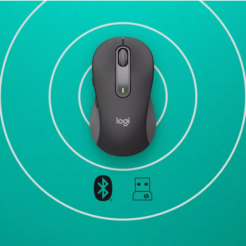 Mouse senza fili LOGITECH Signature M650 L – per mani grandi – destrorso – grafite