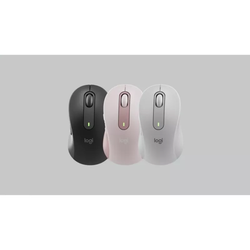 LOGITECH Signature M650 Mouse wireless Off-White L Sinistra