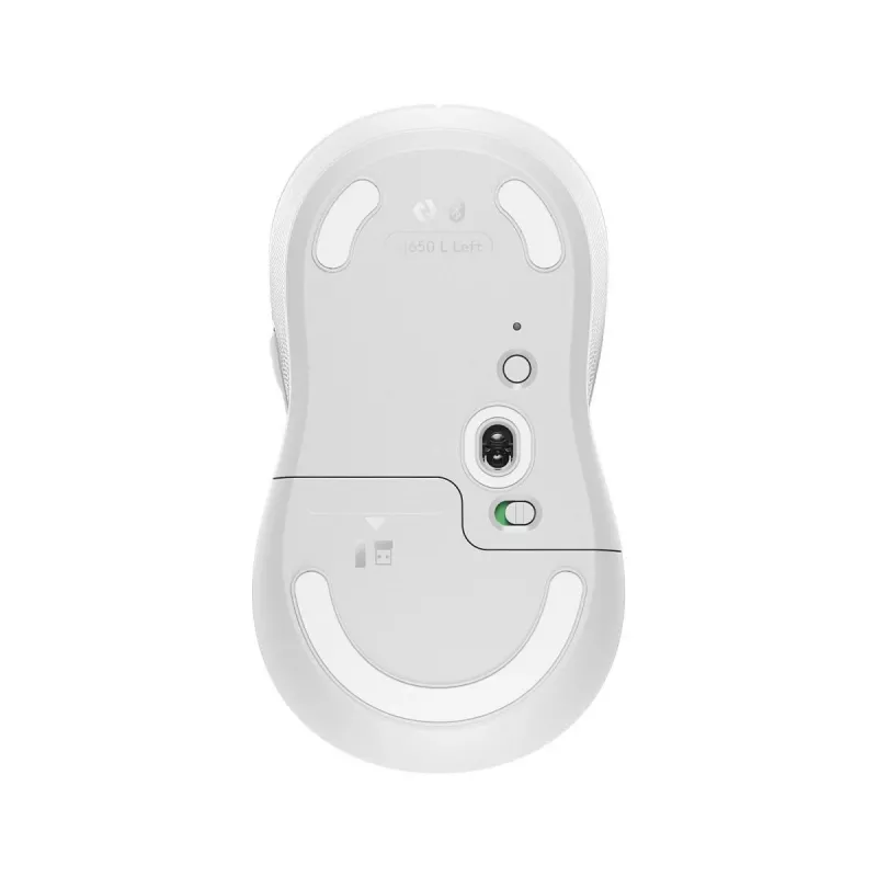 LOGITECH Signature M650 Mouse wireless Off-White L Sinistra