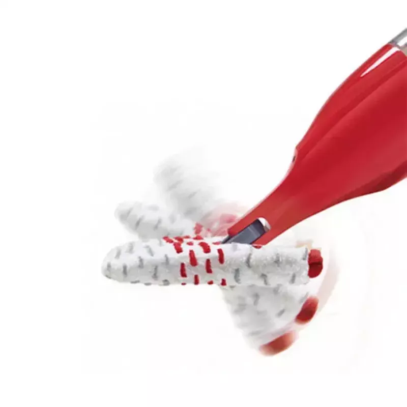 Lavapavimenti VILEDA Spray Max microfibra asciutto e bagnato — testa in plastica, serbatoio 0,6 l, antibatterico, bianco/rosso