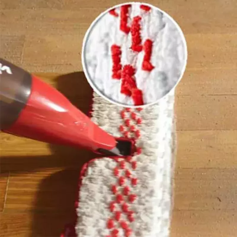 Lavapavimenti VILEDA Spray Max microfibra asciutto e bagnato — testa in plastica, serbatoio 0,6 l, antibatterico, bianco/rosso
