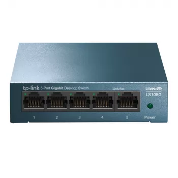 Switch di rete desktop TP-Link 5 porte 10/100/1000Mbps