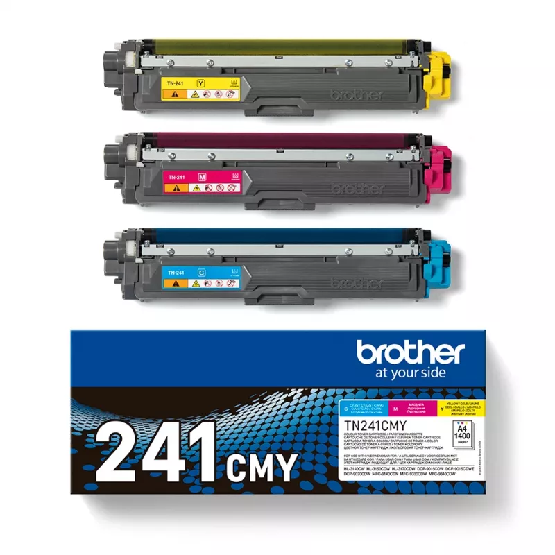Multipack toner Brother TN241CMY 2200 pagine ciano magenta giallo