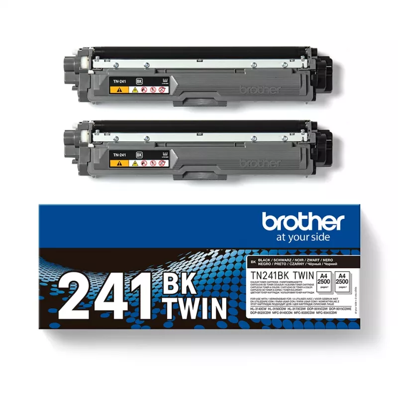 Brother TN-241BKTWIN toner doppia confezione, nero, 2 x 2500 pagine