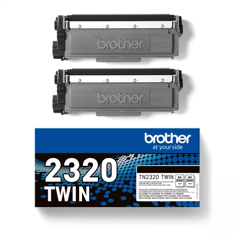 Cartuccia toner Brother TN-2320TWIN 2600 pagine nero