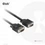 Club 3D CAC-1710 cavo VGA HD-15 maschio/maschio, bidirezionale, 10 m, 1080p, nero