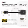Cavo DisplayPort a VGA M/M CLUB3D CAC-1012 2m