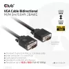 Cavo VGA, bidirezionale, M/M, 3 m, 28AWG, CLUB3D CAC-1703
