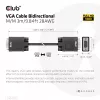 Cavo VGA, bidirezionale, M/M, 3 m, 28AWG, CLUB3D CAC-1703