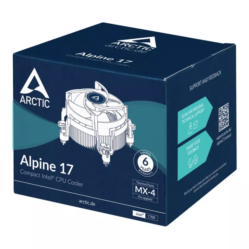 Dissipatore CPU ARCTIC Alpine 17 Compact Intel