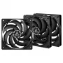 ARCTIC P12 Slim PWM PST ventola per case 120 mm, confezione da 3, nera