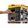 Organizer DeWALT DWST82968-1 TSTAK, impermeabile e resistente alla polvere, 400×332×119 mm, nero/arancione