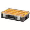 Organizer DeWALT DWST82968-1 TSTAK, impermeabile e resistente alla polvere, 400×332×119 mm, nero/arancione