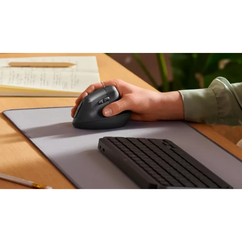 Mouse ergonomico verticale LOGITECH Lift - per destrimani - wireless - nero grafite