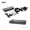 Switch KVM CLUB3D CSV-1382 Dual HDMI 4K 60Hz USB