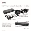 Switch KVM CLUB3D CSV-1382 Dual HDMI 4K 60Hz USB