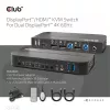 CLUB3D KVM Switch DisplayPort/HDMI per Dual DisplayPort 4K 60Hz