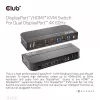 CLUB3D KVM Switch DisplayPort/HDMI per Dual DisplayPort 4K 60Hz