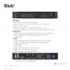 CLUB3D KVM Switch DisplayPort/HDMI per Dual DisplayPort 4K 60Hz