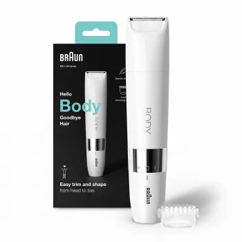 Braun BS1000 mini trimmer per corpo, bianco
