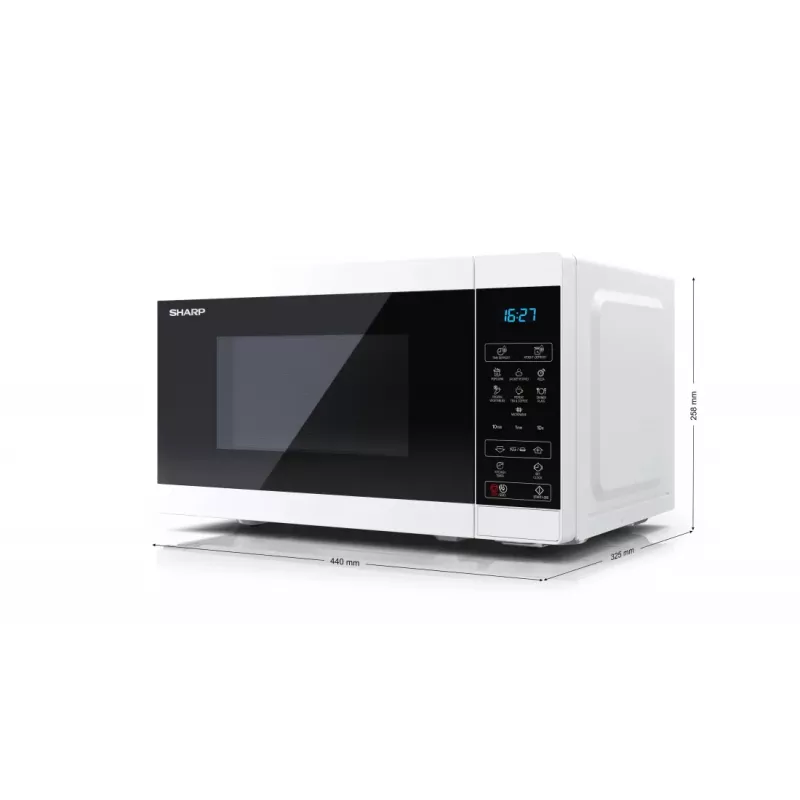 Sharp YC-MS02E-W microonde nero, bianco forno a microonde solo da tavolo 20 L 800 W