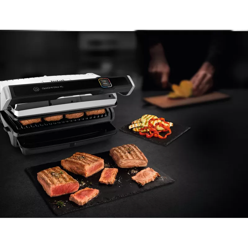 Piastra grill Tefal OptiGrill Elite XL GC760D acciaio inox 2200W