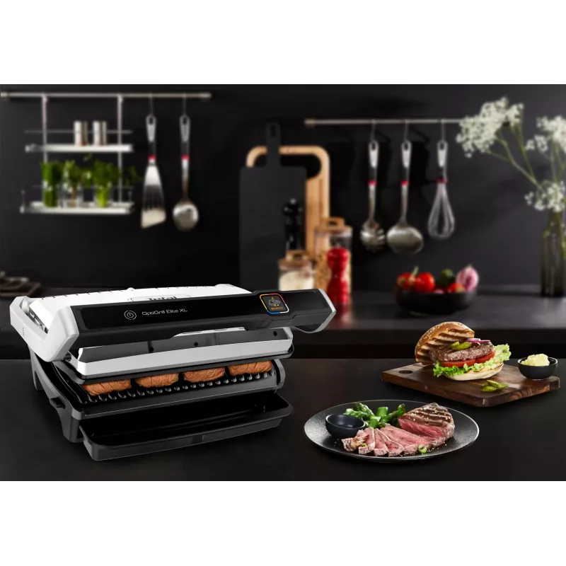 Piastra grill Tefal OptiGrill Elite XL GC760D acciaio inox 2200W