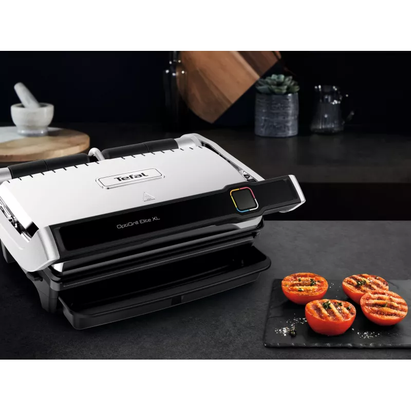Piastra grill Tefal OptiGrill Elite XL GC760D acciaio inox 2200W