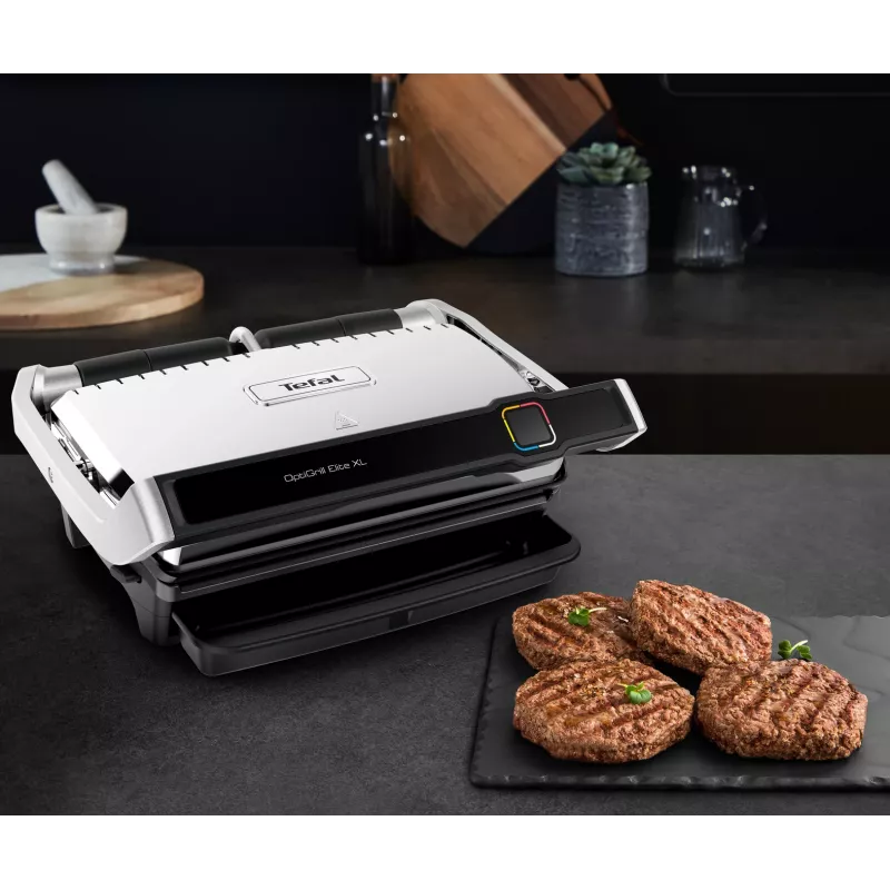 Piastra grill Tefal OptiGrill Elite XL GC760D acciaio inox 2200W