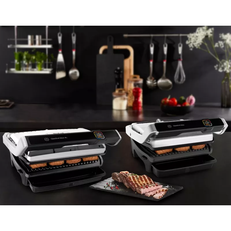 Piastra grill Tefal OptiGrill Elite XL GC760D acciaio inox 2200W
