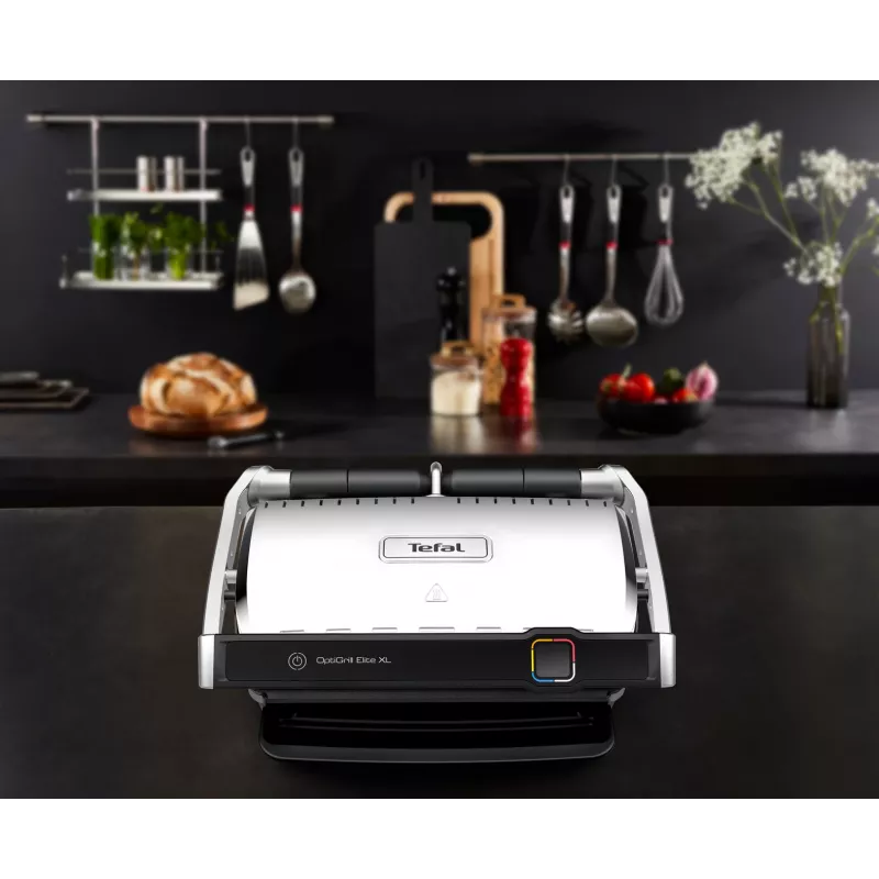 Piastra grill Tefal OptiGrill Elite XL GC760D acciaio inox 2200W
