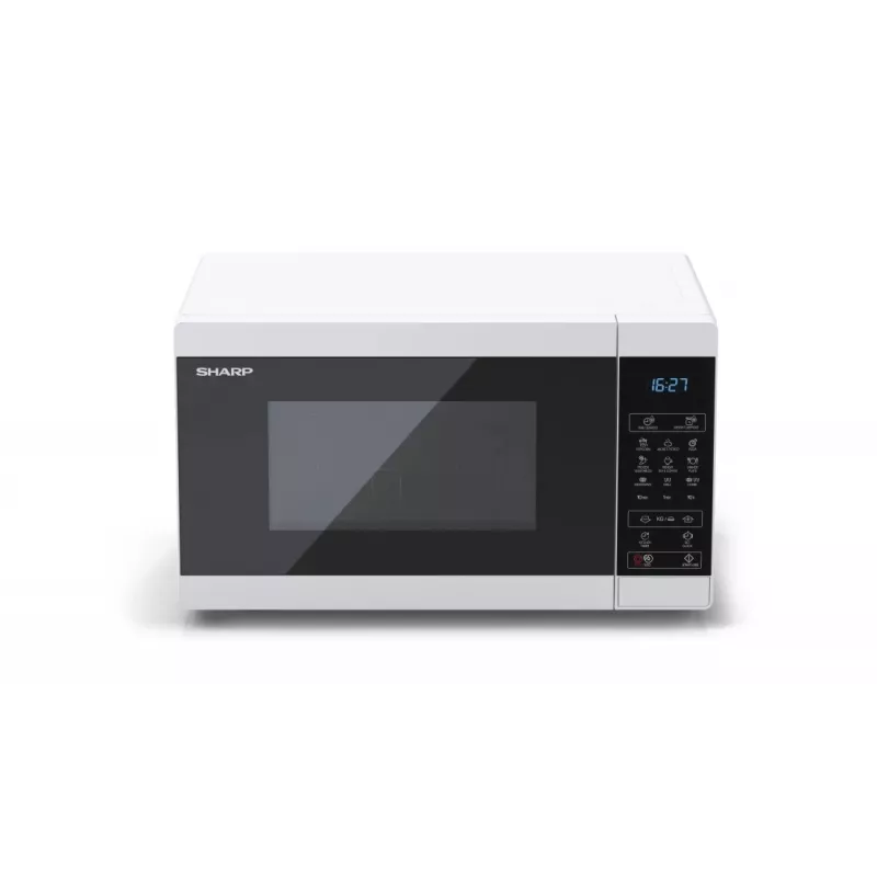 Sharp YC-MG02E-W microonde blu, bianco forno da tavolo 20 L 800 W