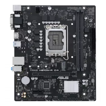 Scheda madre ASUS PRIME H610M-R D4 — Intel H610, LGA 1700, Micro ATX, DDR4, 2 DIMM (fino a 64 GB), M.2 & SATA III, USB Type-A
