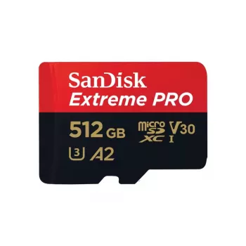 WESTERN DIGITAL Extreme PRO Micro SDXC 512 GB + adattatore SD 200 MB/s 140 MB/s A2 C10 V30 UHS-I U3