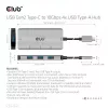 CLUB3D hub USB-A 4 porte per USB-C – trasferimento veloce 10 Gbps