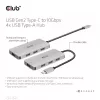 CLUB3D hub USB-A 4 porte per USB-C – trasferimento veloce 10 Gbps