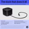 HP Thunderbolt Dock 120W G4, cablato, Thunderbolt 4, nero, Kensington, Cina, Thailandia, Taiwan, business
